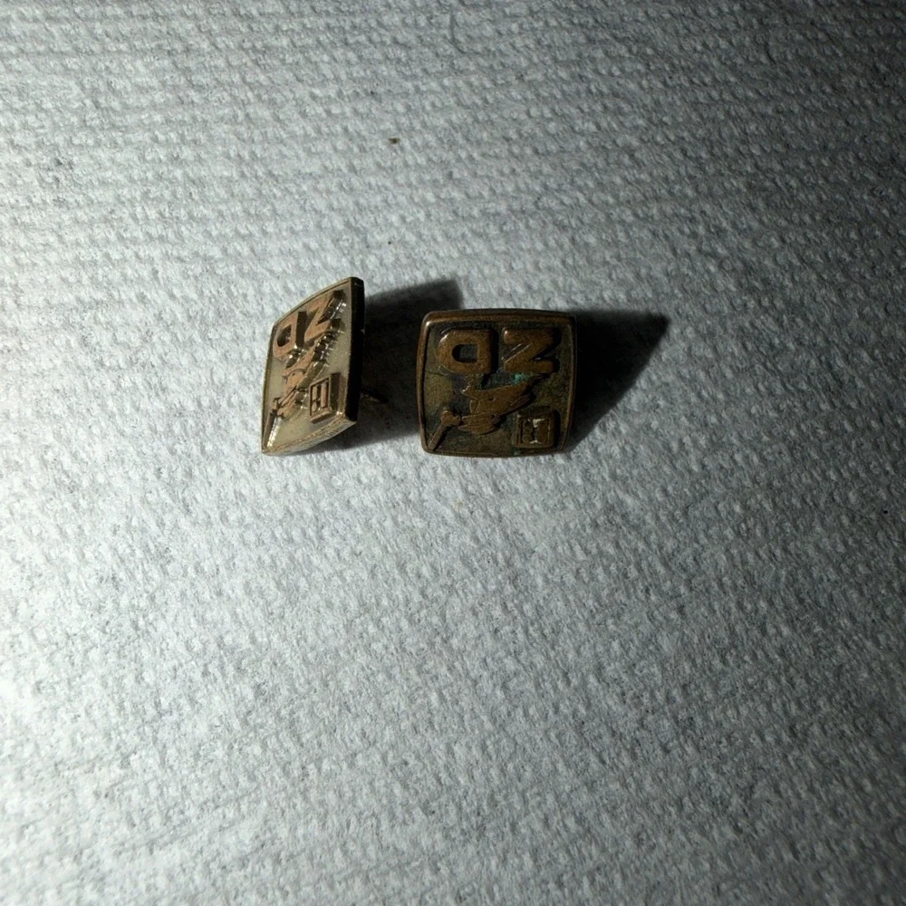 Vintage Soviet-era Litton Industries Brass Lapel/Hat Pins Lot of 2